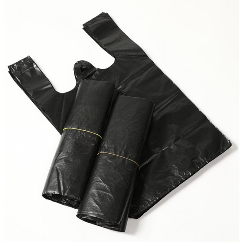 海斯迪克 HKY-85 加厚手提黑色垃圾袋一次性手提塑料袋30*50cm100只(单位：包)