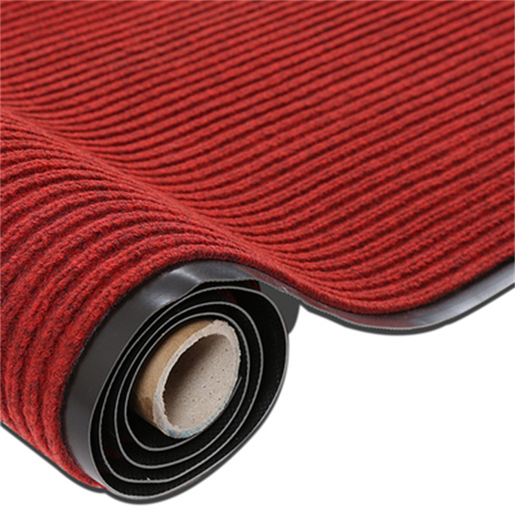 前尚 条纹地毯 100*600cm 涤纶 PVC 吸水防滑 除尘环保 红色/灰色/绿色/蓝色 颜色随机(块)