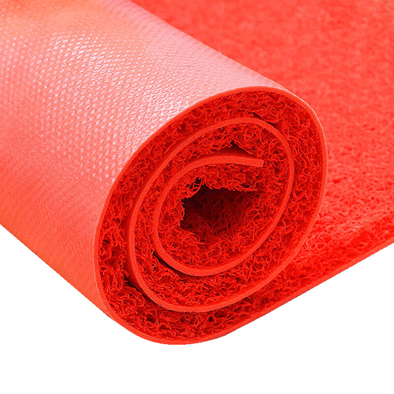 海斯迪克加厚防滑防尘进门垫电梯地毯 红色(单位：米)