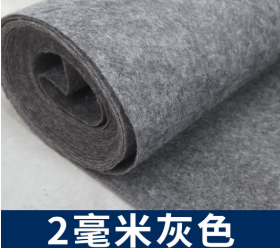 国产加厚防滑地毯迎宾长期使用婚庆 软灰平3#2毫米短期使用 1米宽1米长地垫/地毯(单位：个)