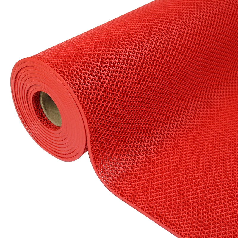 册宣 加密加厚5mm厚 防滑垫浴室卫生间PVC地垫 红色（单位：平方米）