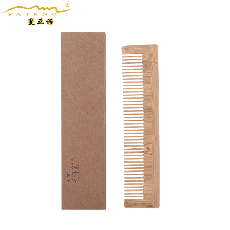 斐亚诺 五星级酒店一次性梳子 牛皮纸卡盒+竹梳子13.1*3.1cm(把)