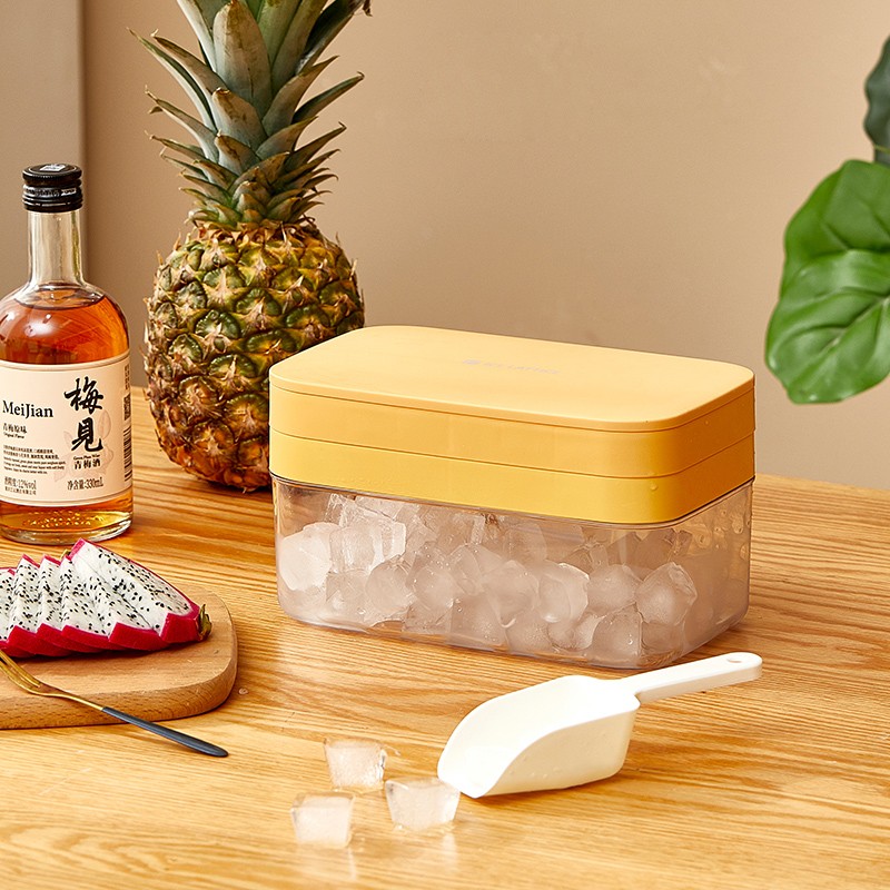 川岛屋（KAWASIMAYA）冰块模具硅胶冰格家用制冰盒套装（32格）（套）