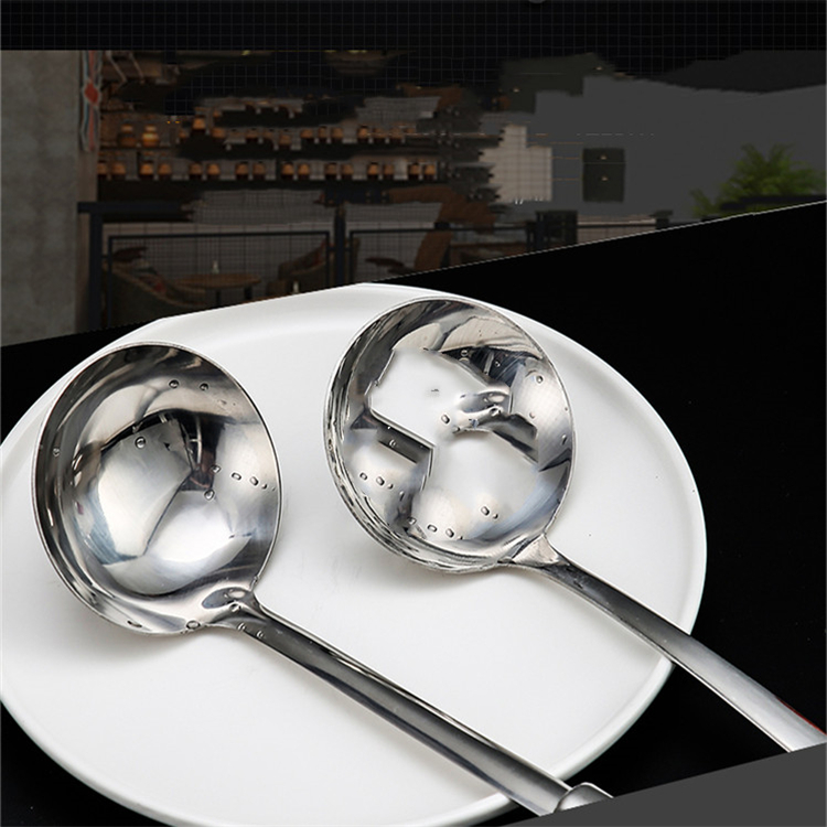 金伟利 汤勺 不锈钢 直径4.5cm 炒勺 银色(把)