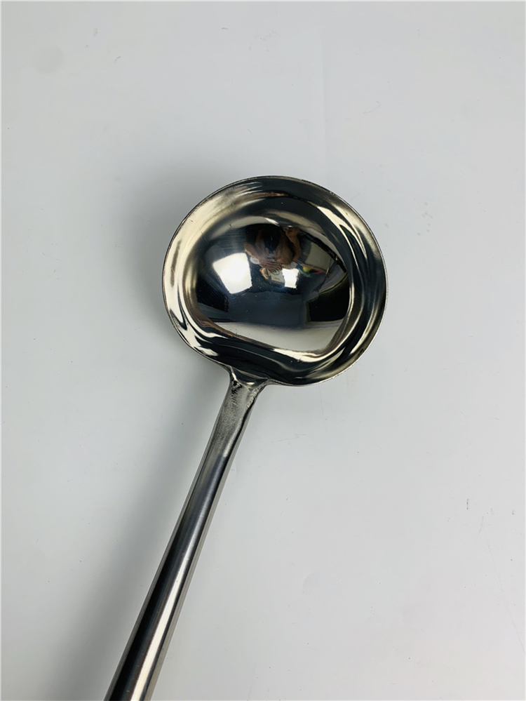 金伟利 汤勺 不锈钢 直径8cm 炒勺 银色(把)