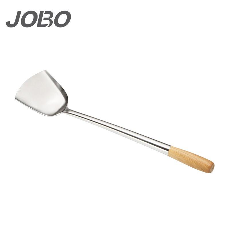 巨博(JOBO)不锈钢铲子炒菜铲钢铲大锅铲商用餐饮厨师用铲2号(个)