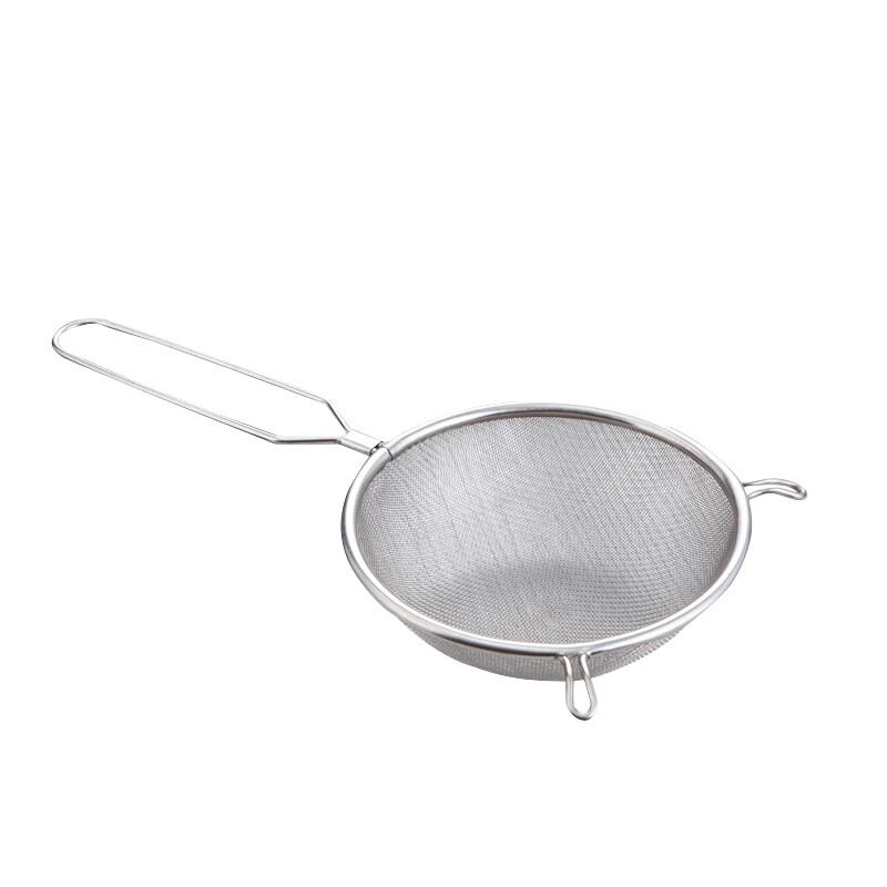 卡质KAZHI厨房用具不锈钢漏勺28CM（两个装）双耳面粉筛漏勺(件)