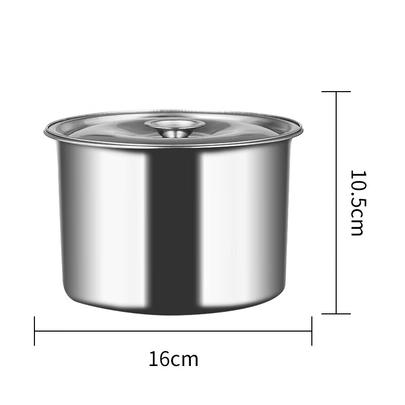 拜杰调料罐不锈钢调味缸味盅带盖调料盒加厚猪油罐佐料桶油盆调料缸（个）