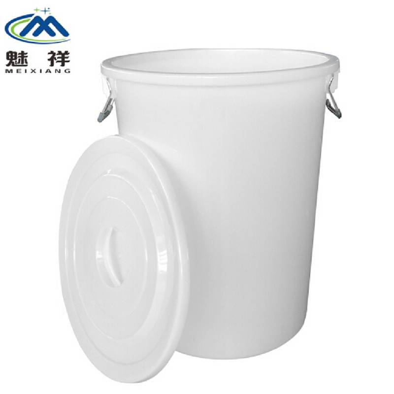 魅祥ZX-625圆形塑料水桶白带盖，200L，63*76cm(个)