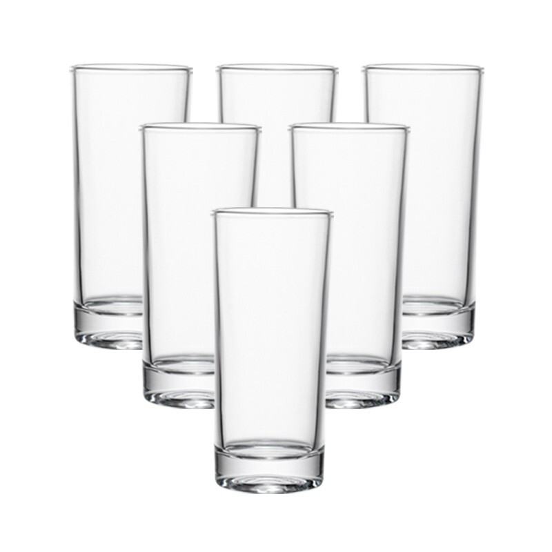 乐美雅家用透明牛奶玻璃杯290ml（个）