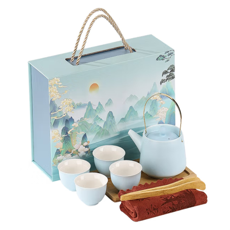 爱奢尔 年会礼品高端实用送客户整套茶具六件套茶具 (单位：套)