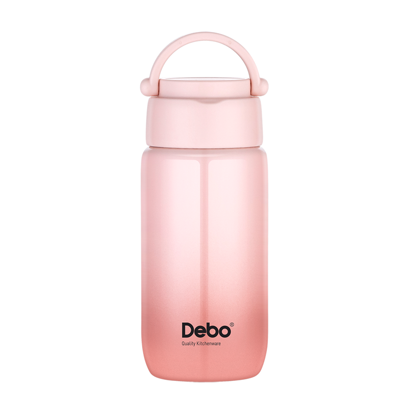德铂（Debo）DEP-897欧曼316不锈钢保温杯180ml(单位：个)渐变粉