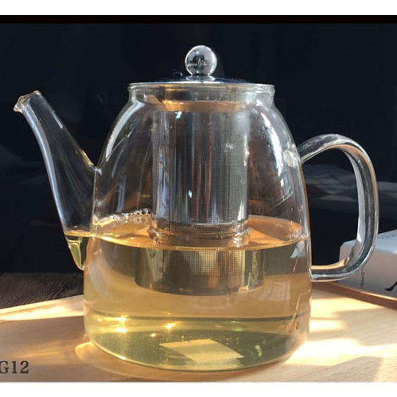 国产钢盖滤网玻璃茶壶1.8L(个)
