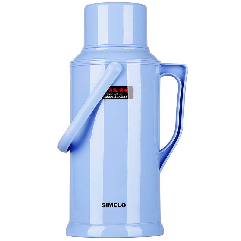 施美乐保温壶玻璃内胆热水瓶72H 3.2L蓝色（个）