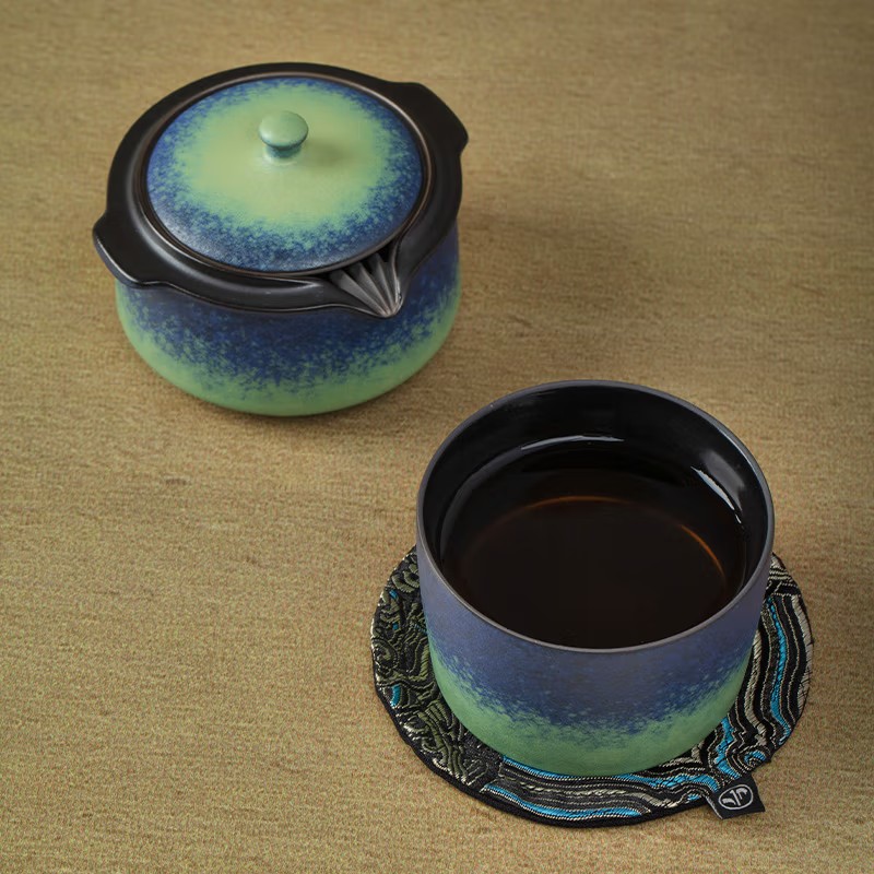 万仟堂陶瓷便携茶具套装 天时地利 户外旅行茶具（单位：个）