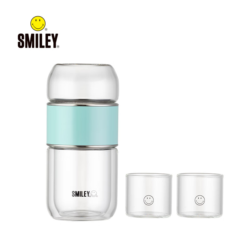 SMILEY SY-HBL3001 茶水分离玻璃杯带过滤水杯 吉香茶饮组合 （单位:套）