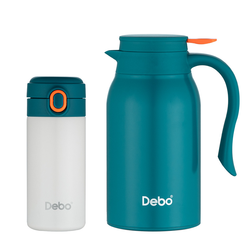 德铂（Debo）DEP-DZ667奥克登300ml+900ml杯壶套装（单位：套）蓝白