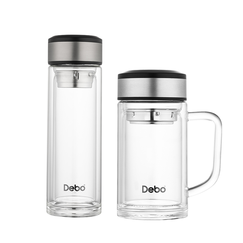 德铂（Debo）DEP-743汉纳斯320ml+360ml玻璃水杯套装（套）