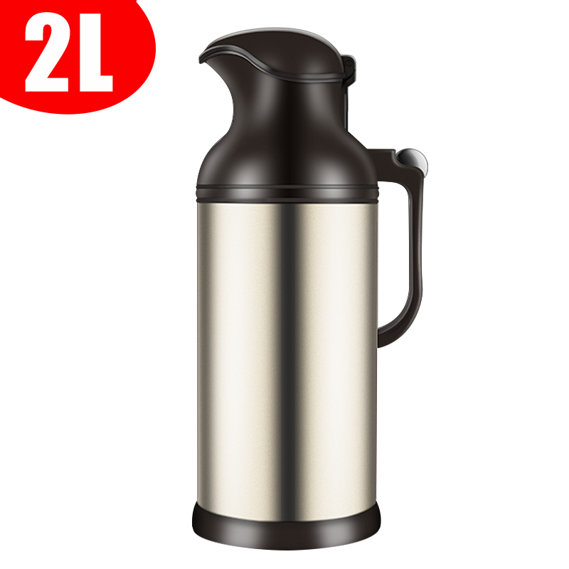 天喜TBB122-2000家用大容量保温水壶暖水瓶2L 金色（单位：个）