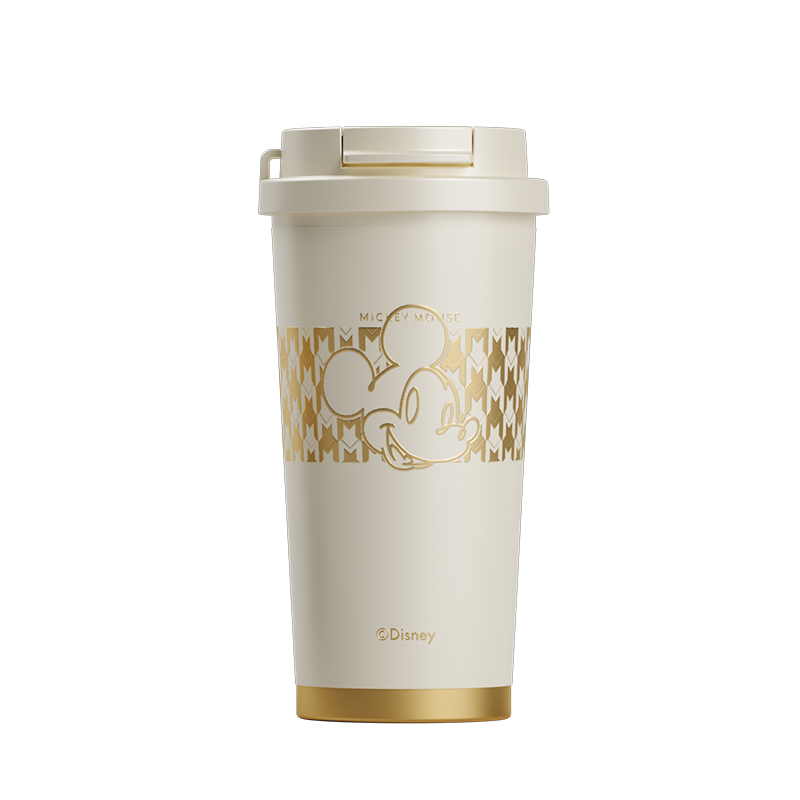 格沵GE-DS22AW-K12米奇系列闪耀咖啡杯500ml白奢金（单位：个）