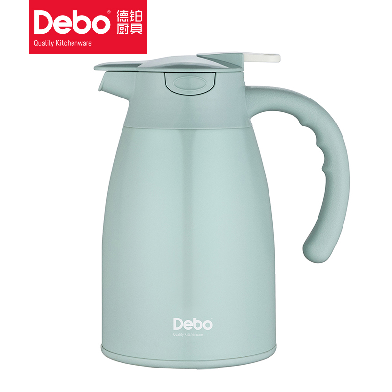 德铂（Debo）DEP-879保罗304不锈钢保温壶1.2L（单位：个）绿色