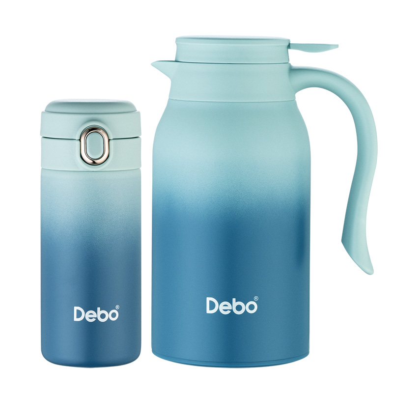 德铂（Debo）DEP-DZ667奥克登300ml+900ml杯壶套装(单位：套)渐变蓝