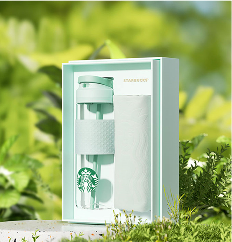 星巴克（Starbucks）ST-LH2082清透薄荷绿款运动杯套装(单位：套)