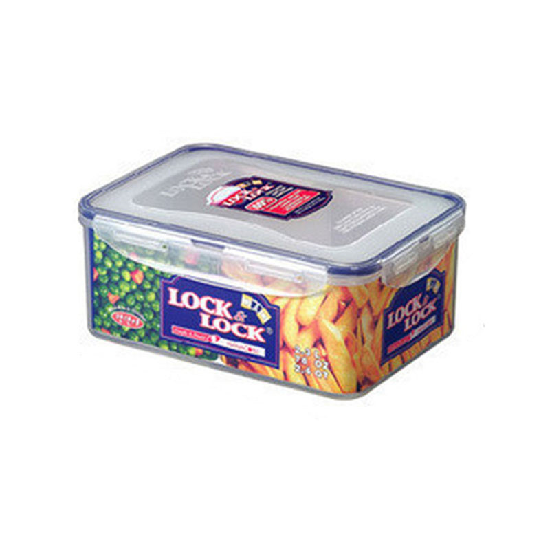 乐扣乐扣HPL825B保鲜盒塑料微波炉饭盒长方形密封盒水果冰箱收纳盒便当盒2.3L 2分隔（单位：个）