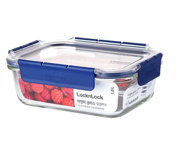 乐扣乐扣 LBG445 TOPCLASS高硼硅耐热玻璃保鲜盒1000ML（单位：套）
