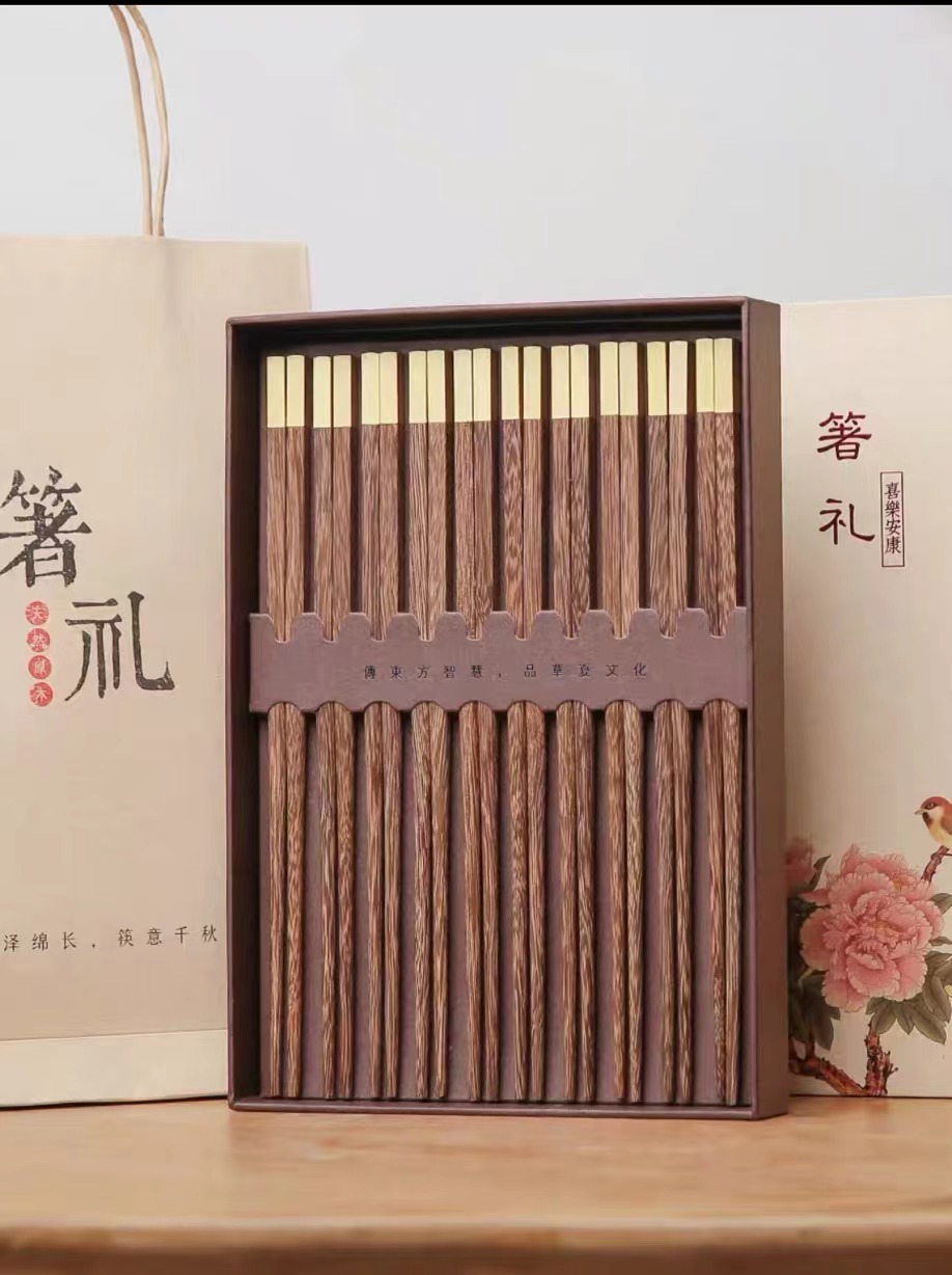 国产高档橡木筷子（10双/盒）（盒）