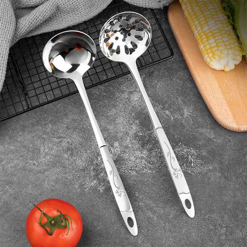 美厨（maxcook）MCMG-02加厚不锈钢汤勺漏勺两件套（套）
