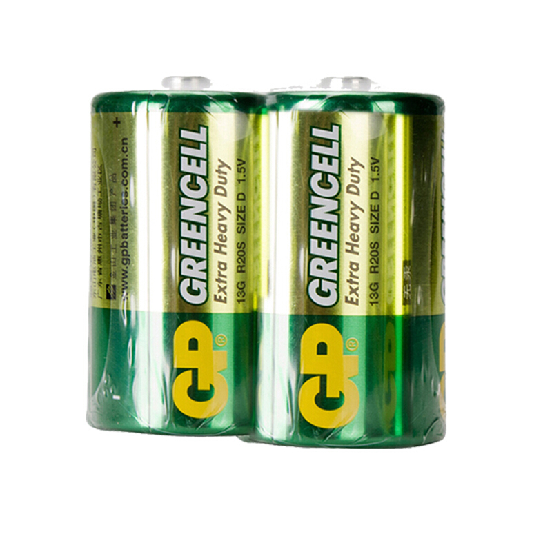 超霸GP13G-BJ2碳性电池大号2粒缩装 2粒/简装（包）