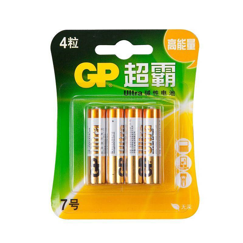 超霸GP24A-L4七号碱性电池4粒/卡(卡)