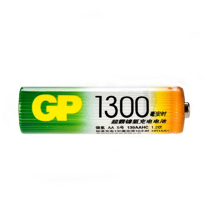 GP超霸1300毫安5号充电电池2个/卡(个)