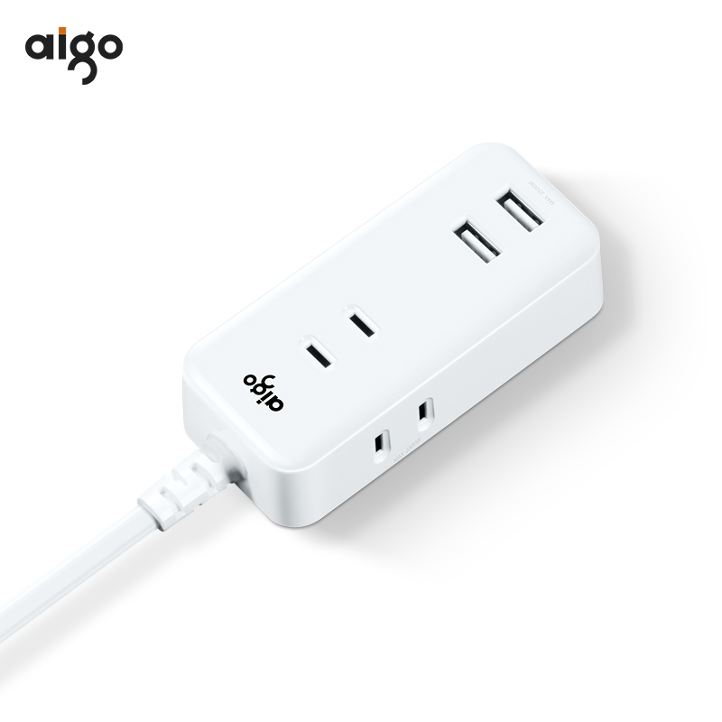 aigo/F0320－20B充电USB插座3AC+2USB2米(个)