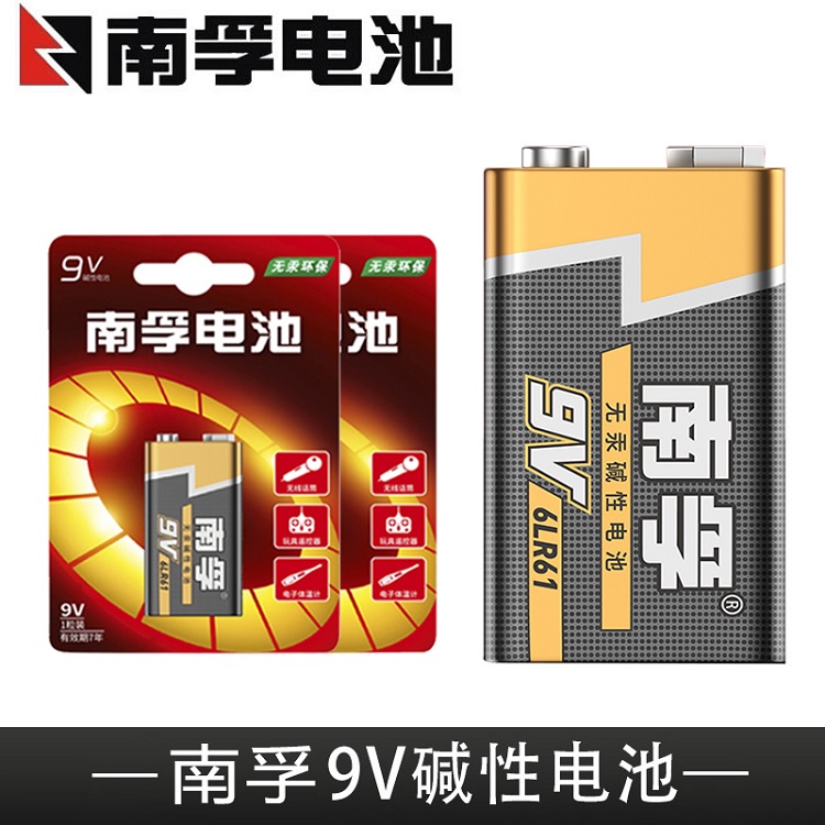 南孚NANFU 碱性电池 9V 1节/卡（单位：卡）