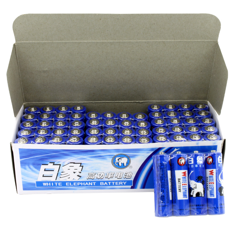 白象 碳性干电池5号R6AA 60节/盒（盒）