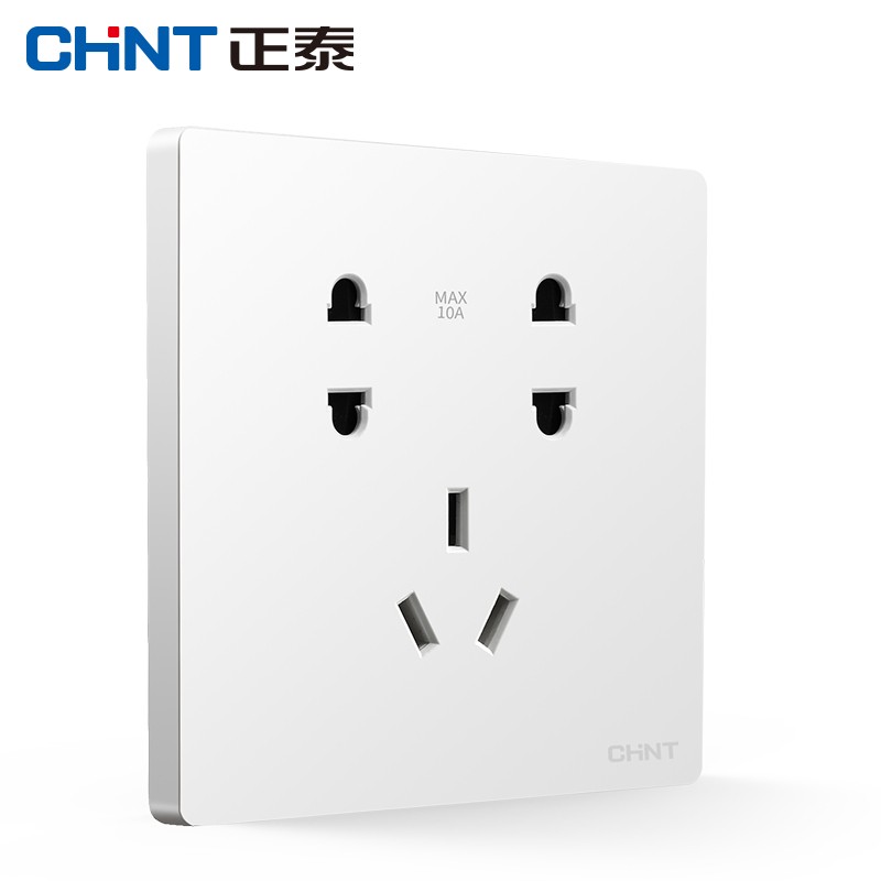 正泰（CHNT）开关插座86型插座多功能多用电源暗装七孔(单位：个)