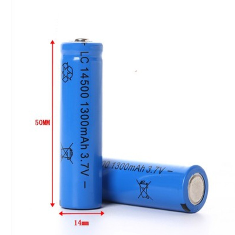 博采全新14500锂电池大容量3.7V5号充电电池强光手电筒鼠标相机玩具车（个）