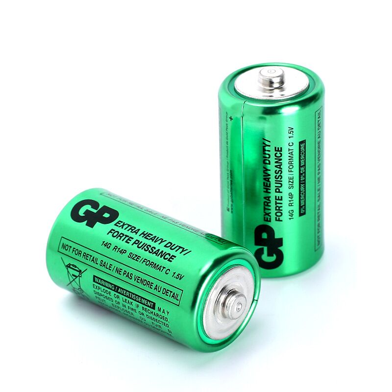 超霸GP14G-BJ2二号2粒碳性电池20粒/盒EN包/（包）