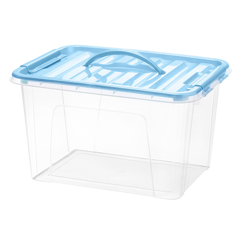 JEKO&JEKO 10L 塑料收纳箱 中号手提箱蓝色（单位：个）