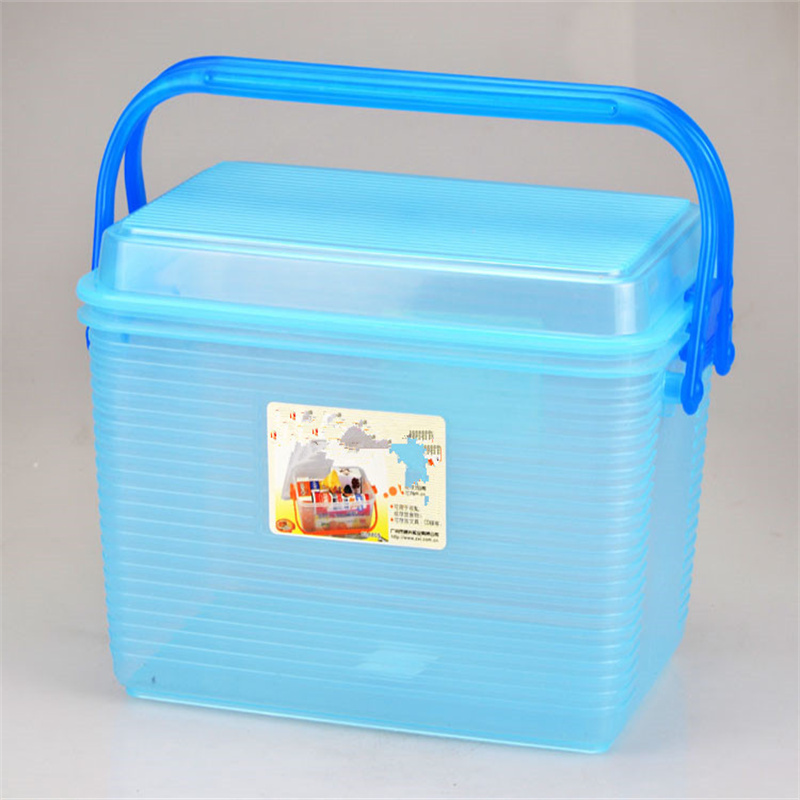 智美科17L可手提蓝色塑料收纳箱（个）