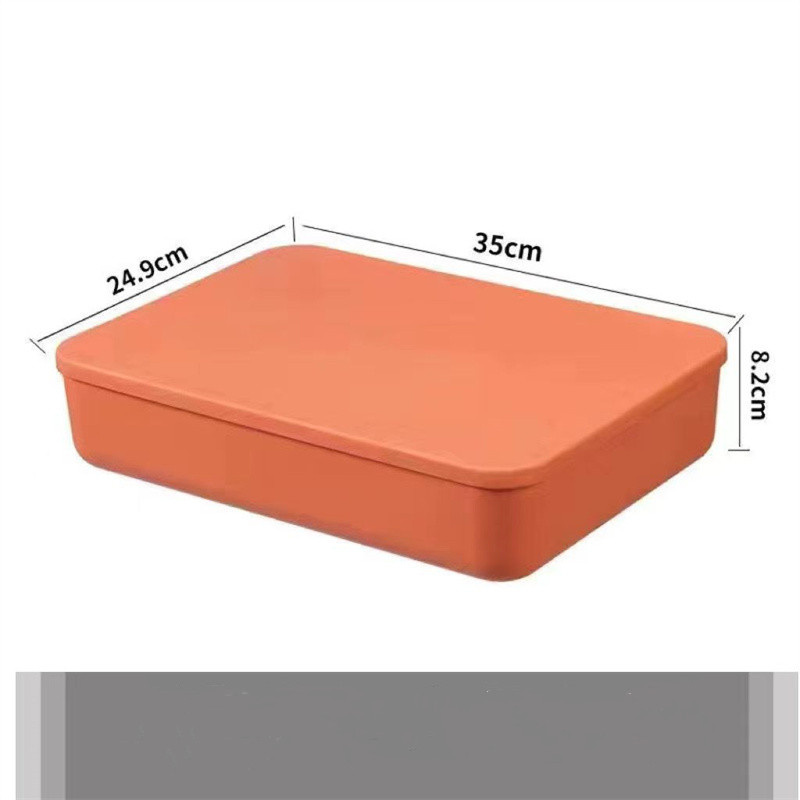 智美科大号带盖-维C橙（35*24.9*8.2cm)收纳整理箱（个）