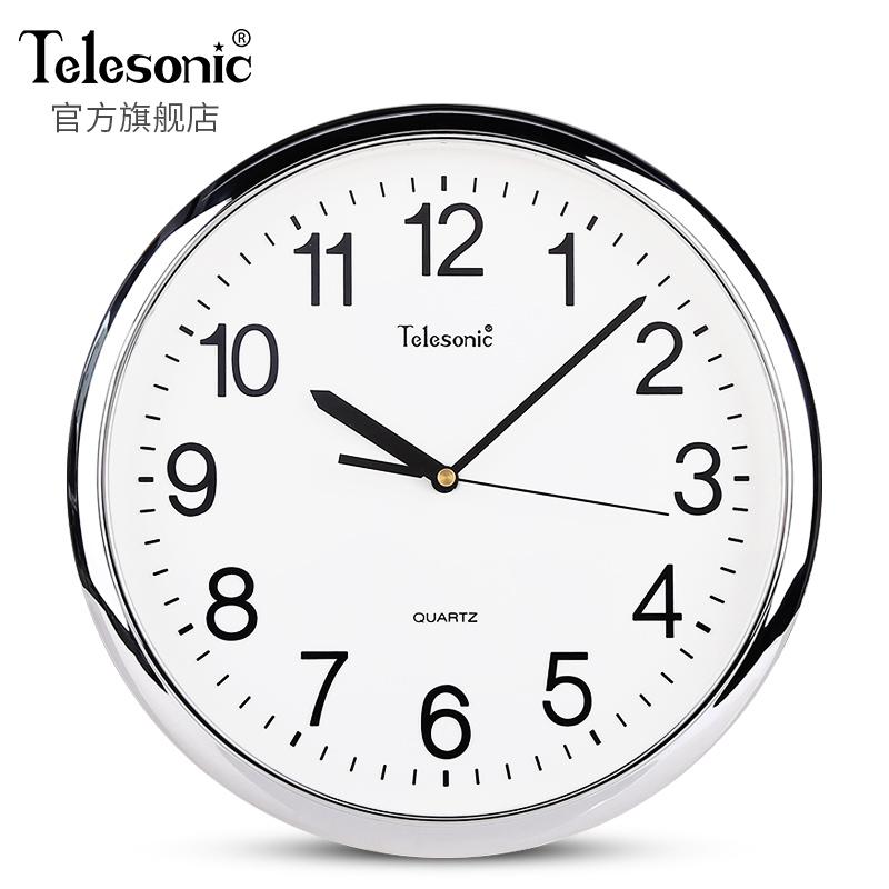 天王星 Telesonic 挂钟 S9712/S1712S 12英寸 300*300*45mm (银色)（个）