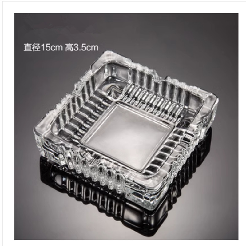 国产透明玻璃烟灰缸直径15cm*3.5cm（个）