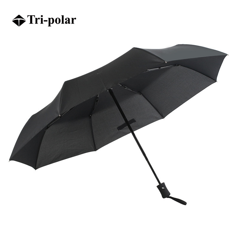 三极户外TP7002自动遮阳雨伞黑色23寸(把)