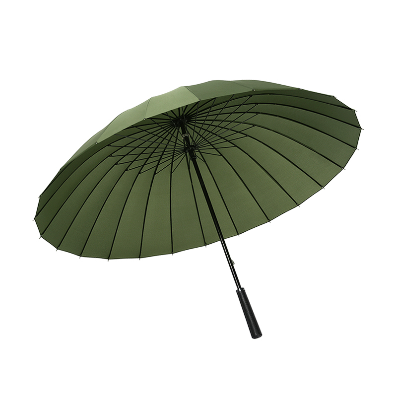 美度M5003超大商务长柄晴雨伞63.5cm*24K/110墨绿色(单位：把)