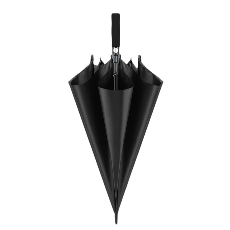 雨宝 直杆伞长柄雨伞8骨 黑色120cm（单位：把）