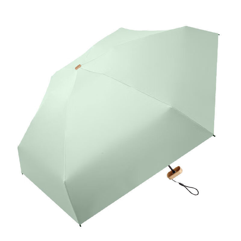 纽施 六折自然光黑胶雨伞 抹茶绿（单位：个）