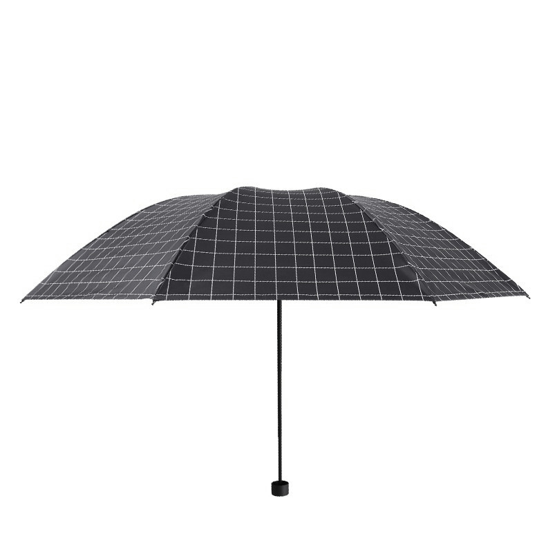 艾逸瑶选YS-1829安格斯格子晴雨伞55cm*8K黑色（单位：把）
